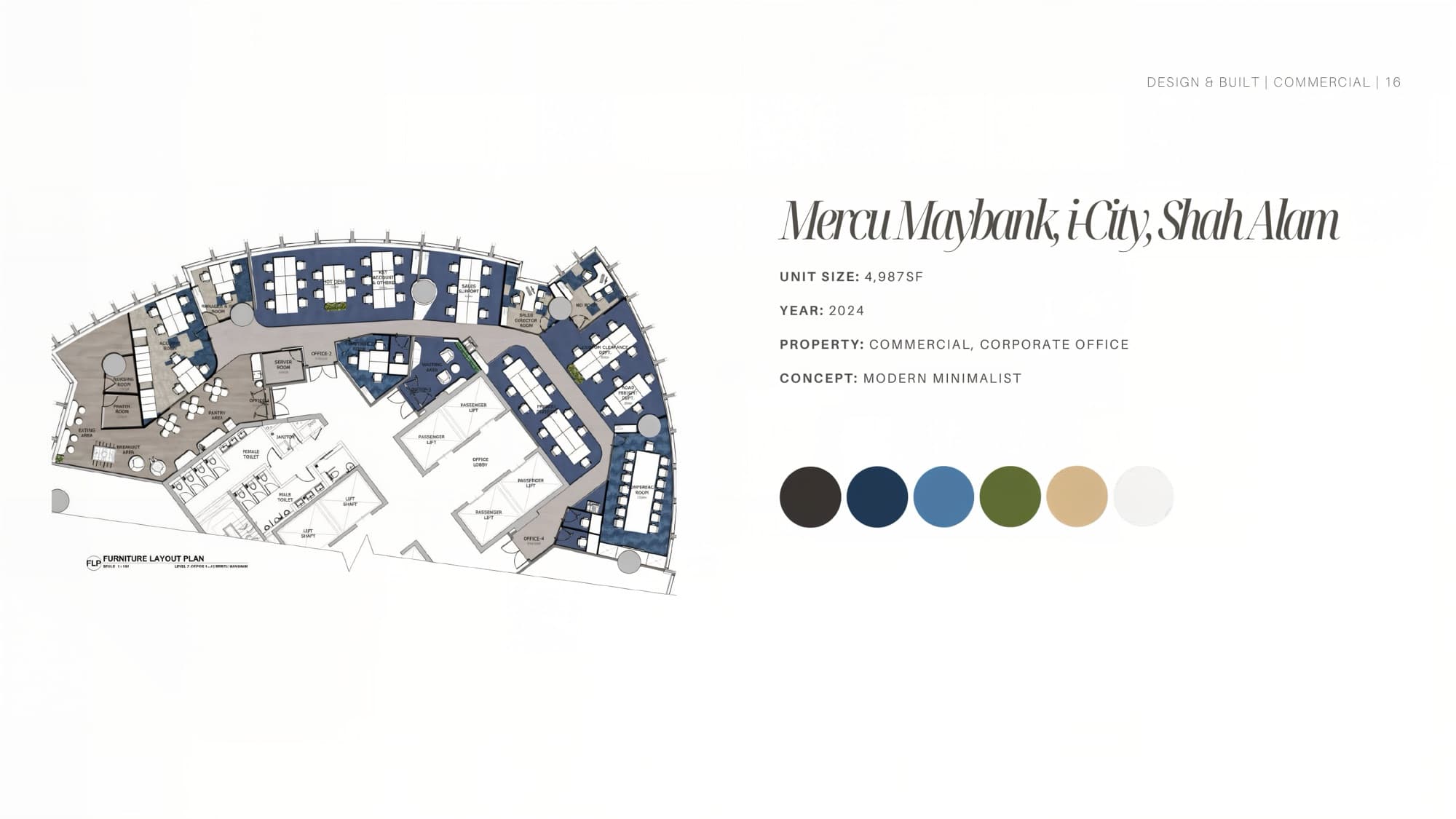 Kitchen with island counter