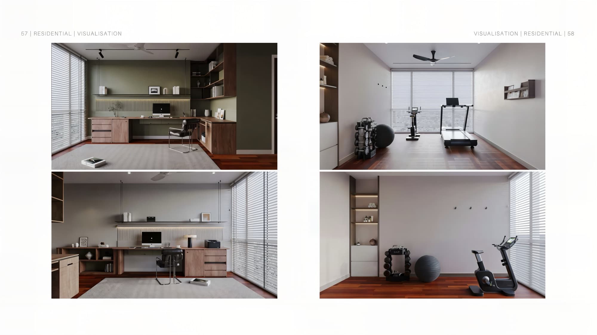 Dining area and living room