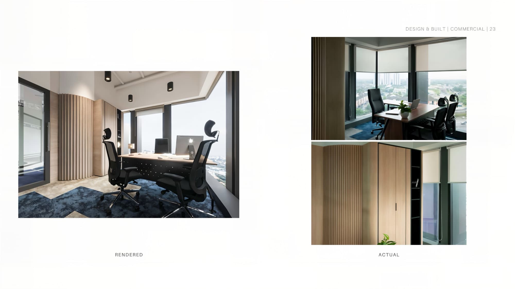 Rhenus Logistics office reception with brand wall