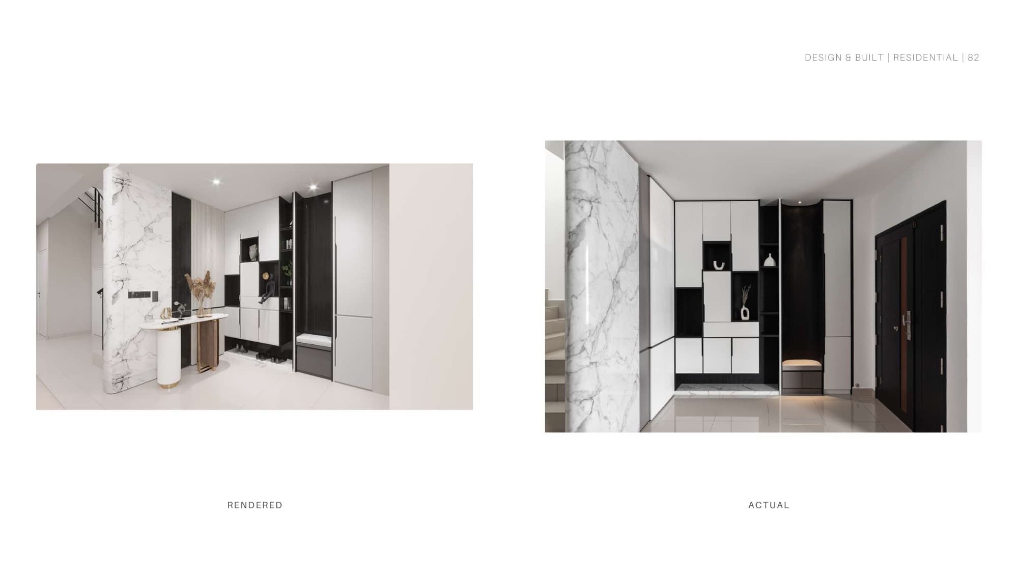 Completed altar and foyer