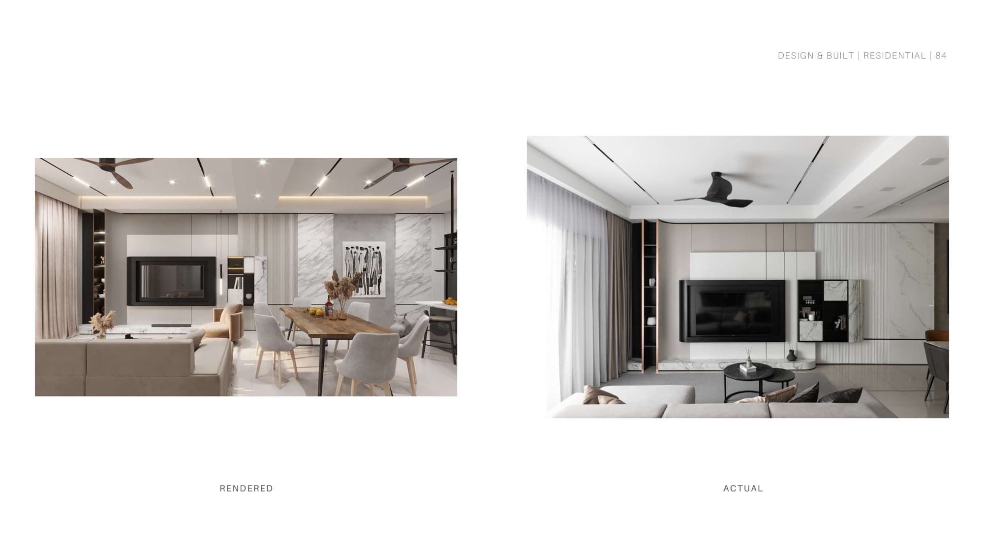 Living and dining area